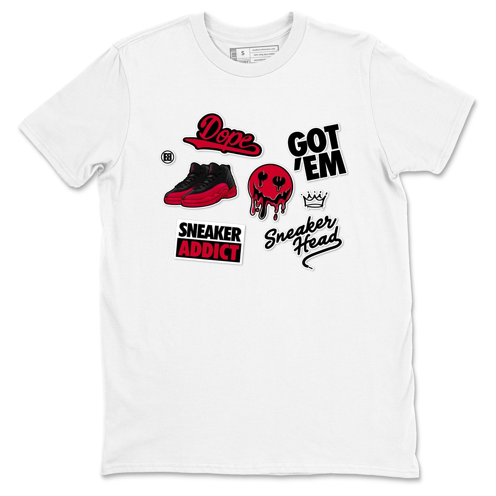 snkmatch Sticker snkmatch Tees - Air Jordan 12 Flu Game