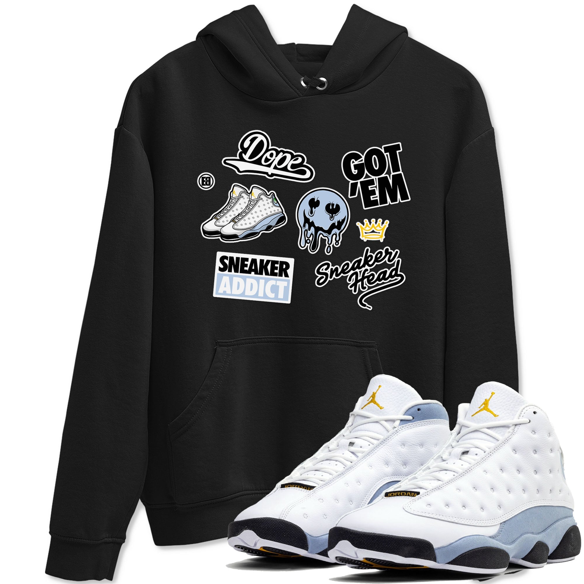 snkmatch Sticker snkmatch Tees - Air Jordan 13 Blue Grey