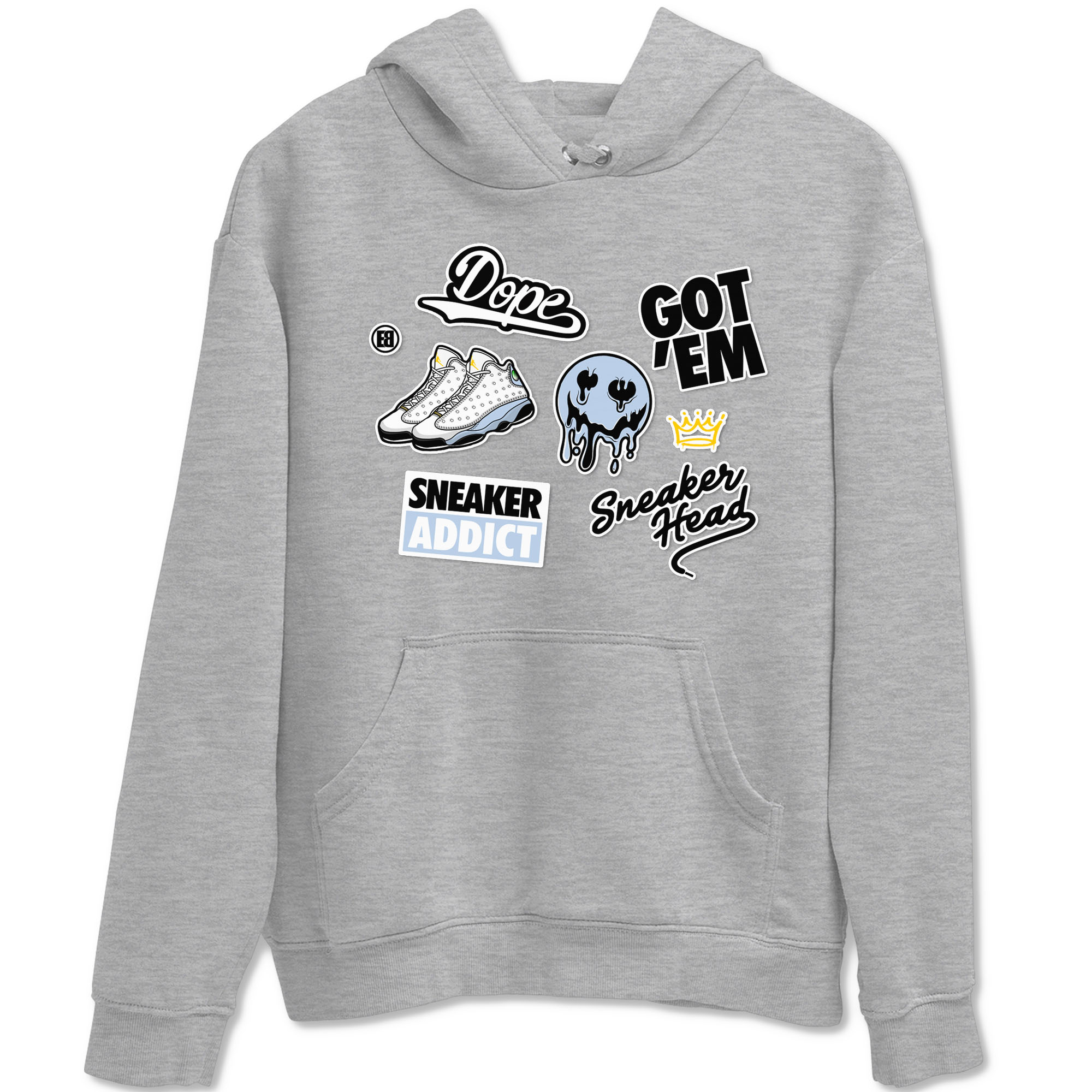 snkmatch Sticker snkmatch Tees - Air Jordan 13 Blue Grey
