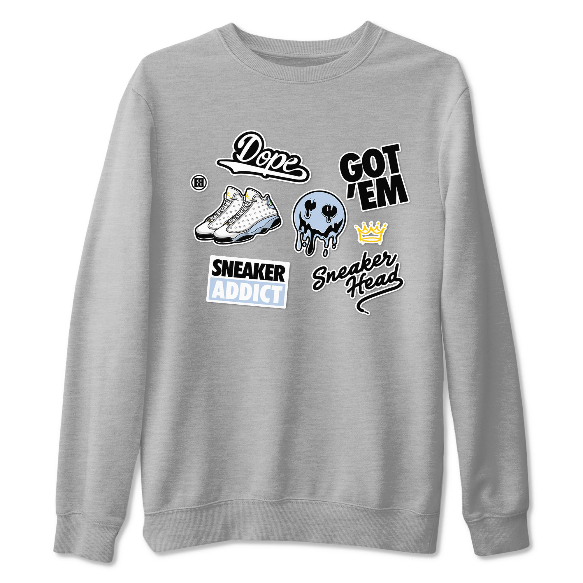 snkmatch Sticker snkmatch Tees - Air Jordan 13 Blue Grey