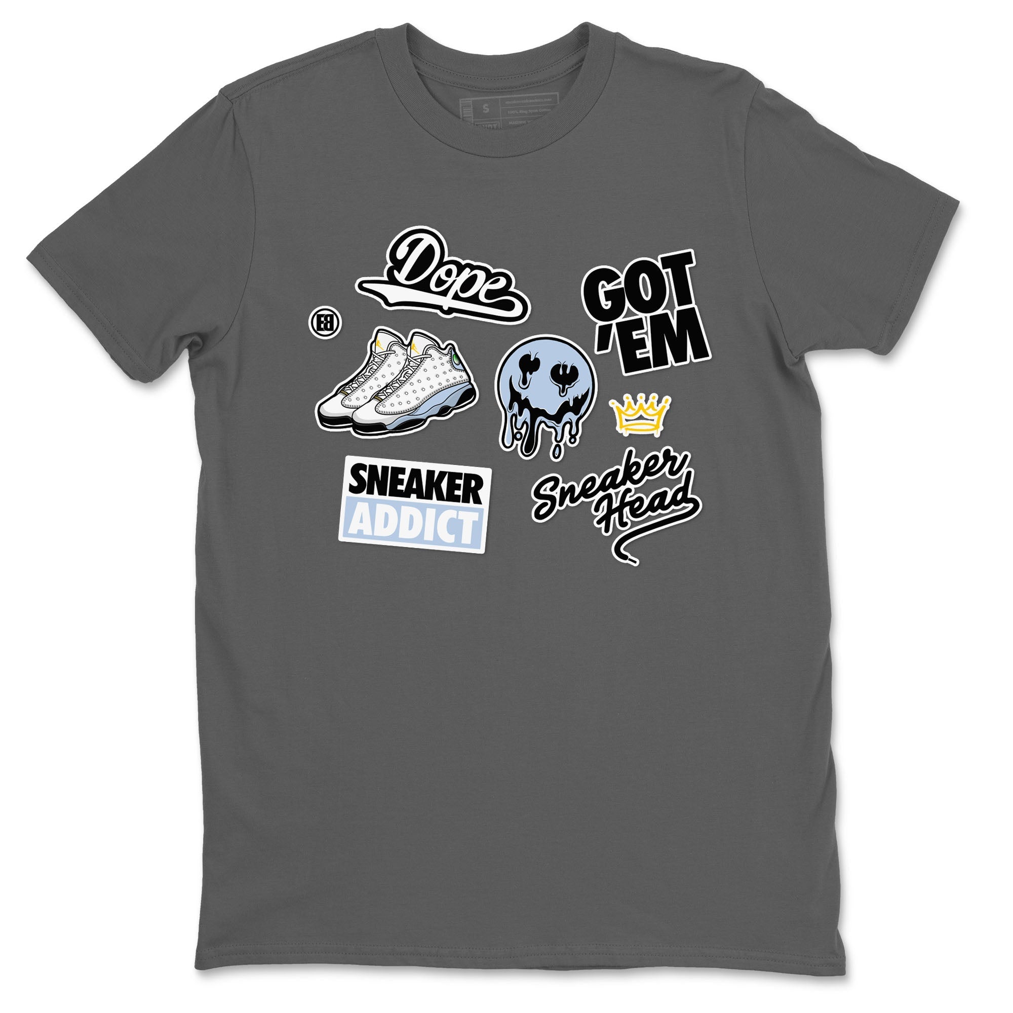 snkmatch Sticker snkmatch Tees - Air Jordan 13 Blue Grey
