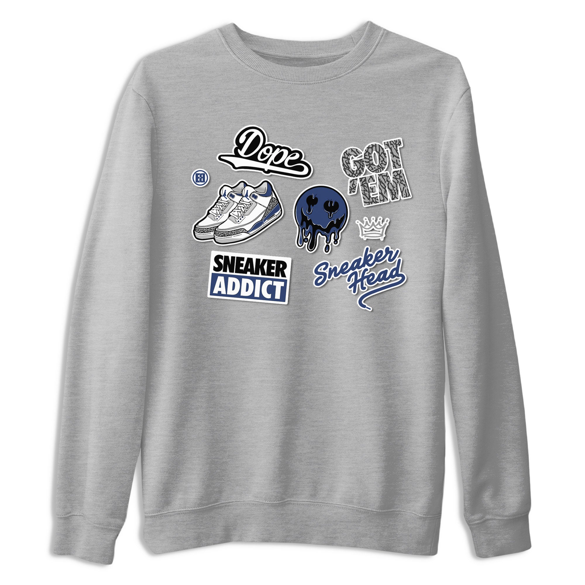 snkmatch Sticker snkmatch Tees - Air Jordan 3 Midnight Navy 2023