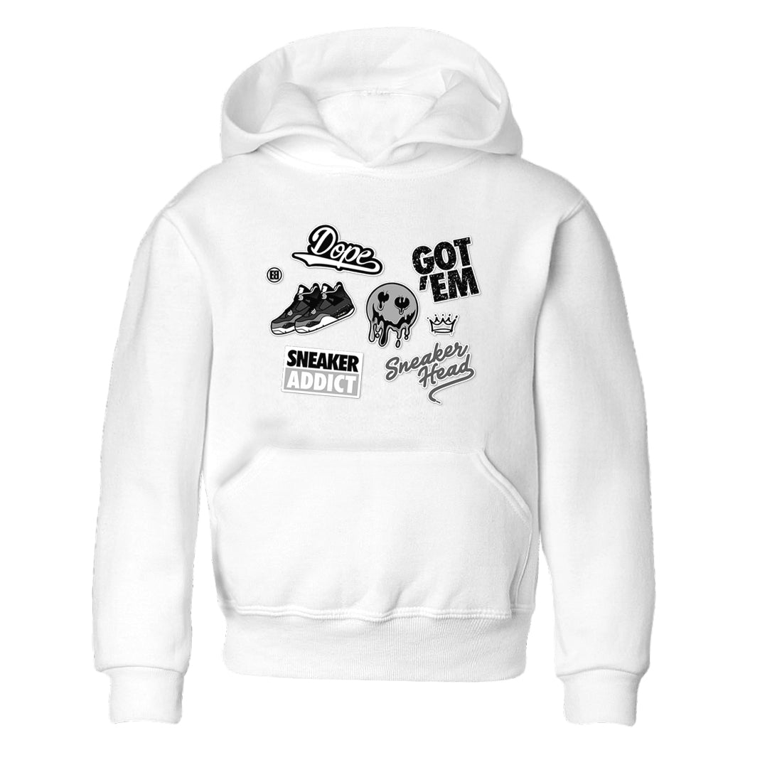 snkmatch Sticker snkmatch Tees Kids - Air Jordan 4 Fear