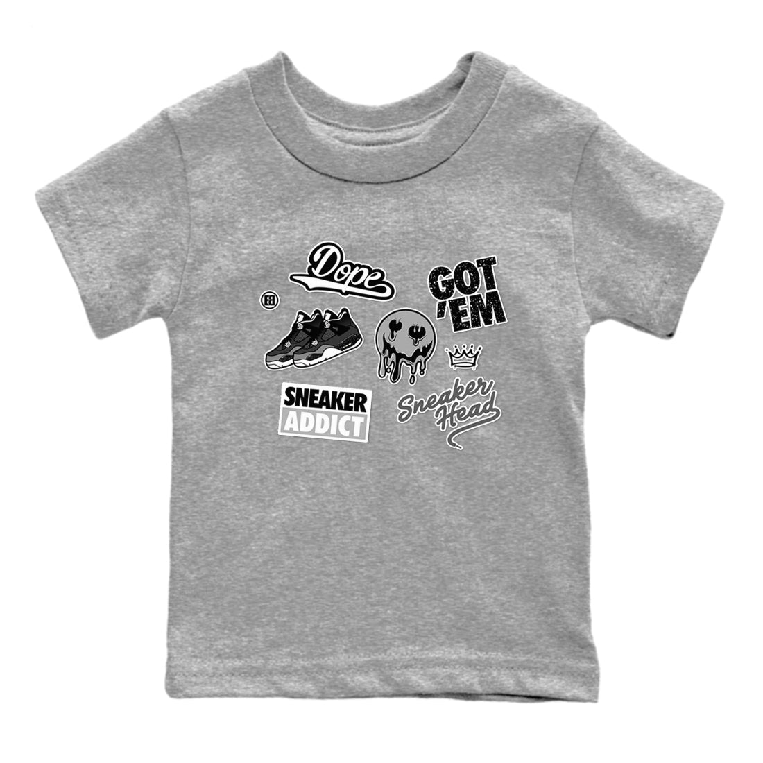 snkmatch Sticker snkmatch Tees Kids - Air Jordan 4 Fear
