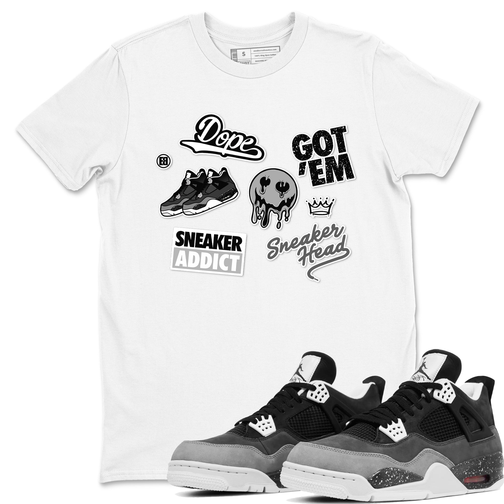 snkmatch Sticker snkmatch Tees - Air Jordan 4 Fear