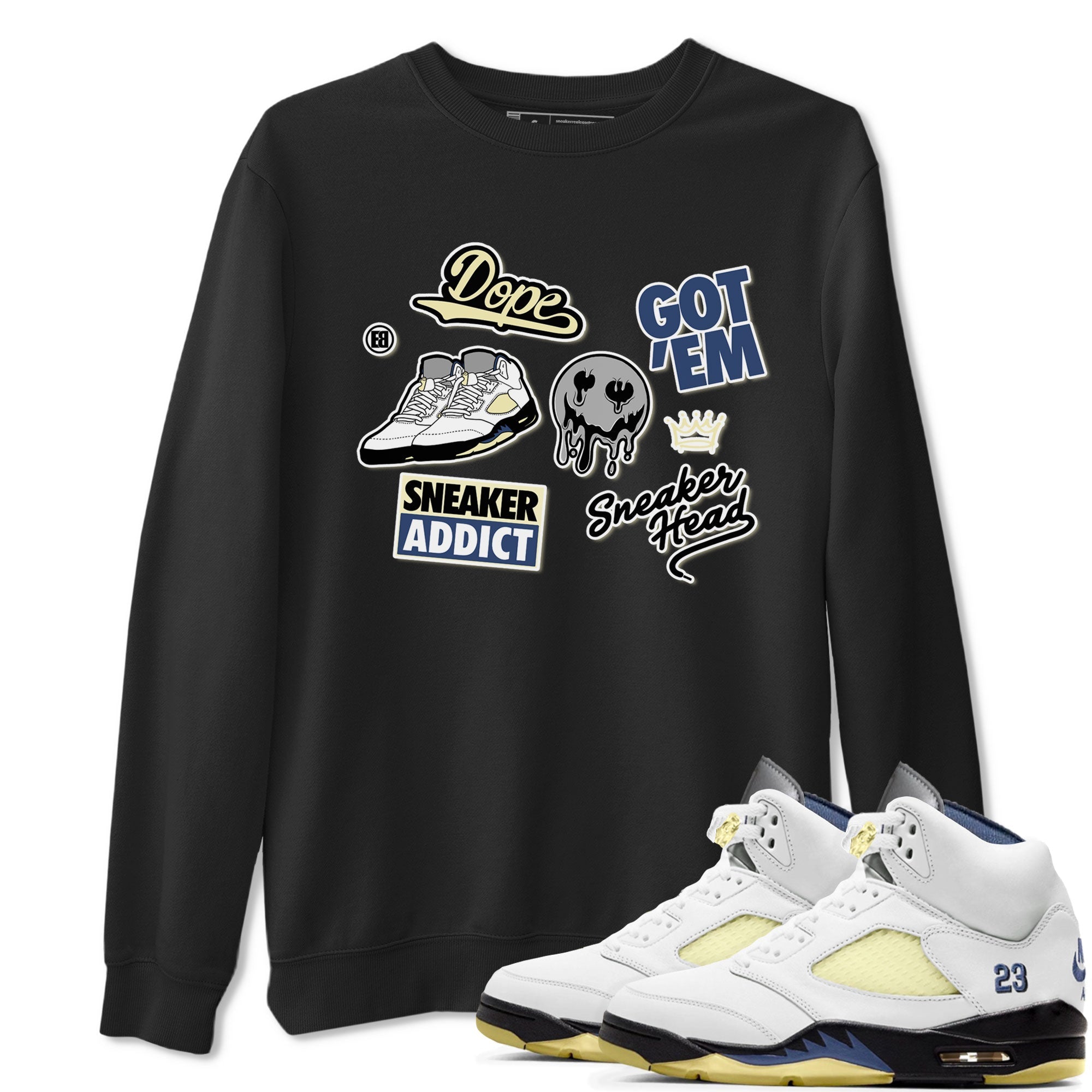 snkmatch Sticker snkmatch Tee - Air Jordan 5 A Ma Maniere x Photon Dust