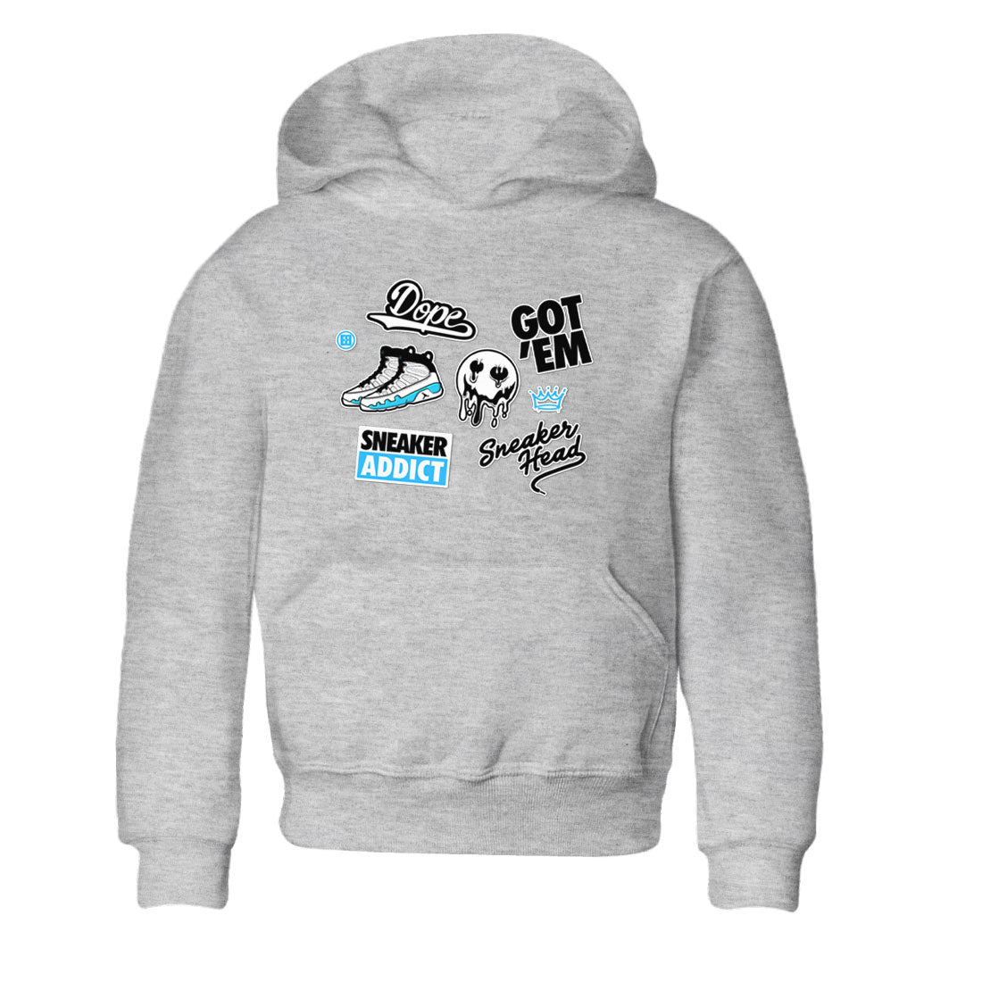 snkmatch Sticker snkmatch Tees Kids - Air Jordan 9 Powder Blue
