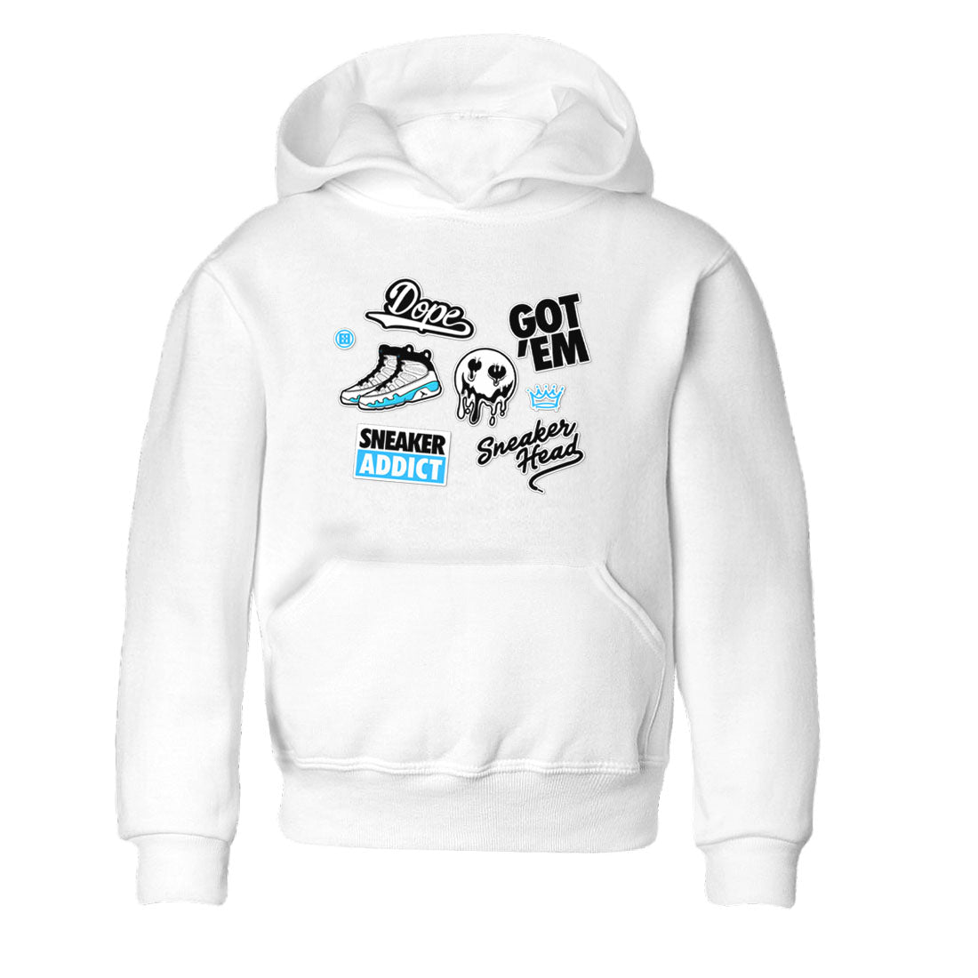 snkmatch Sticker snkmatch Tees Kids - Air Jordan 9 Powder Blue