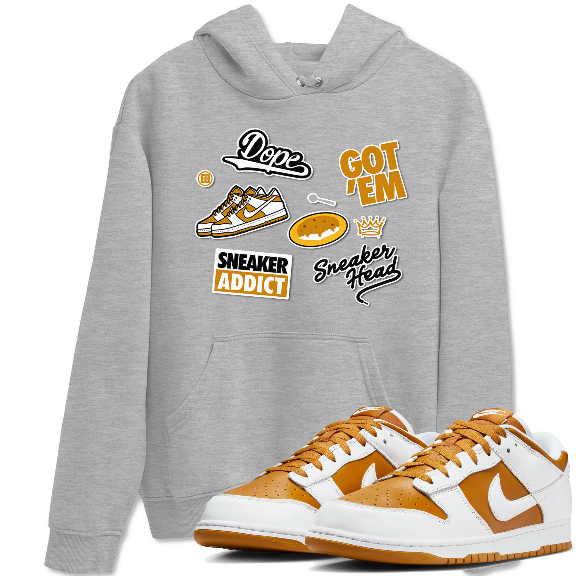 snkmatch Sticker snkmatch Tees - Dunk Dark Curry