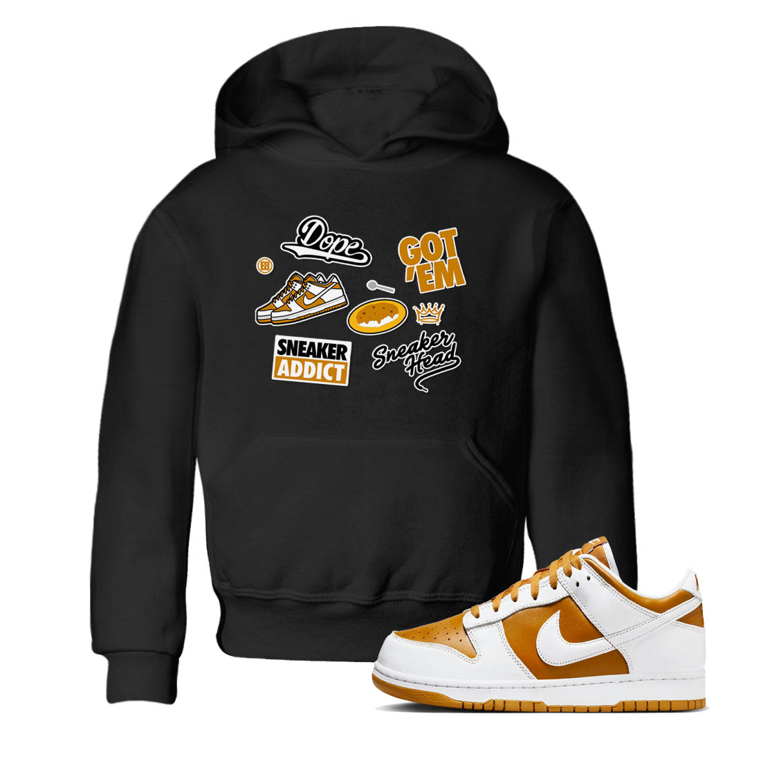 snkmatch Sticker snkmatch Tees Kids - Dunk Dark Curry