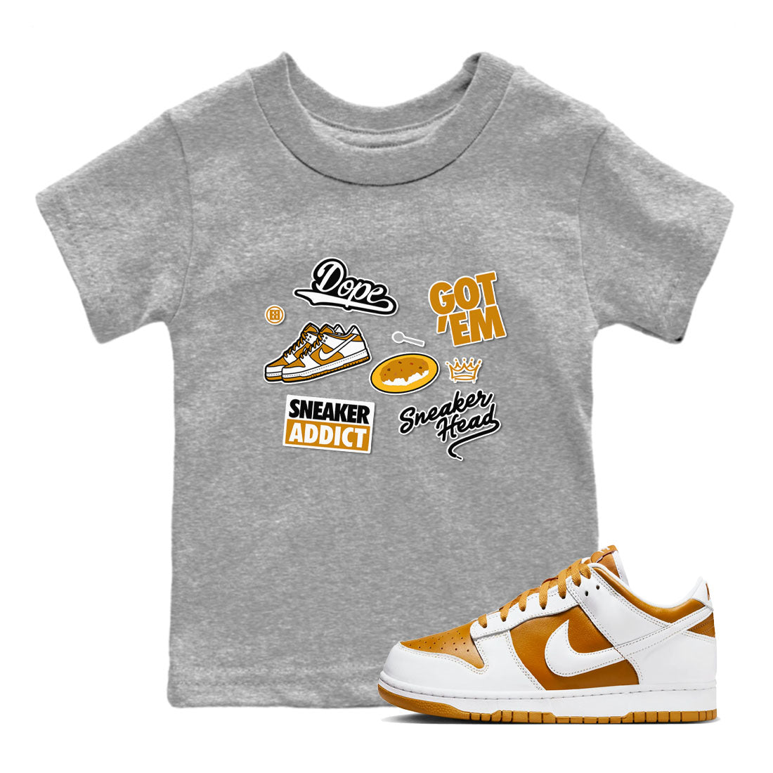 snkmatch Sticker snkmatch Tees Kids - Dunk Dark Curry