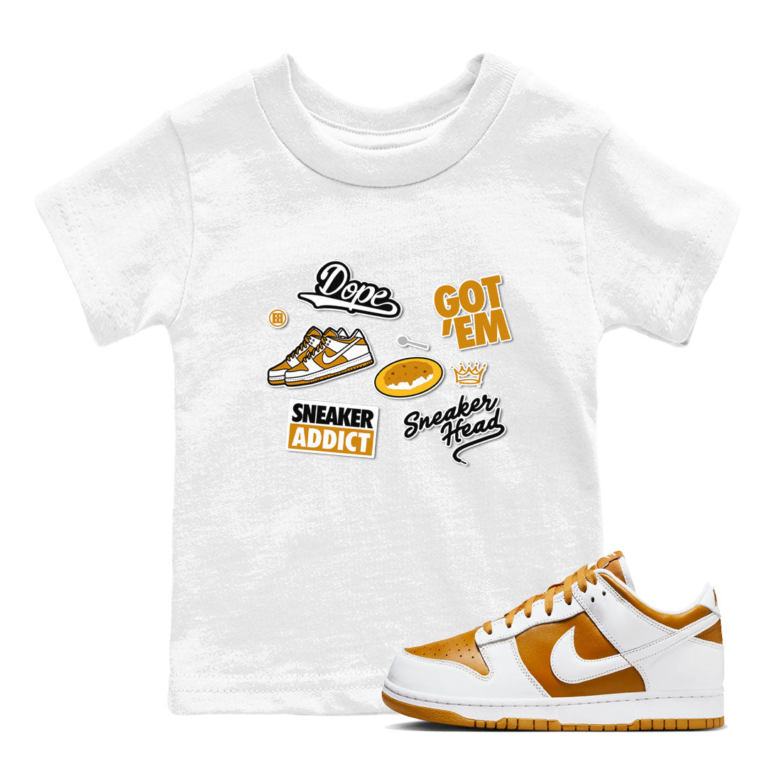 snkmatch Sticker snkmatch Tees Kids - Dunk Dark Curry