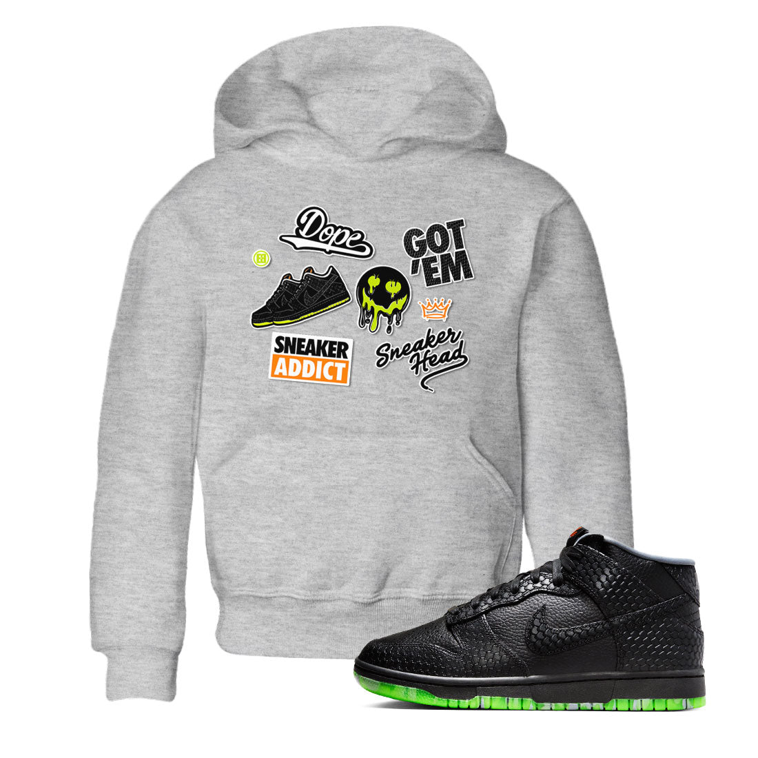 snkmatch Sticker snkmatch Tee Kids - Dunk Halloween