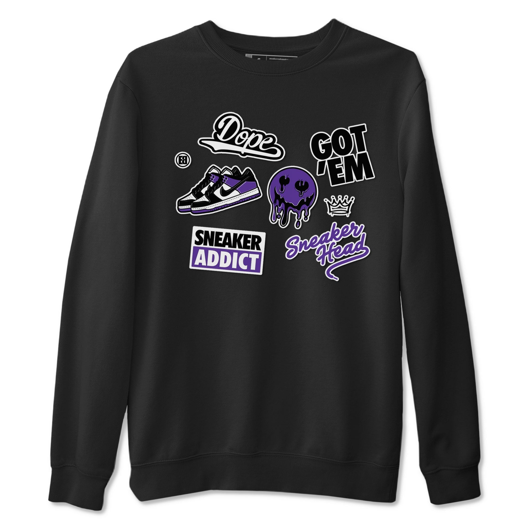 snkmatch Sticker snkmatch Tees - Dunk Low Court Purple