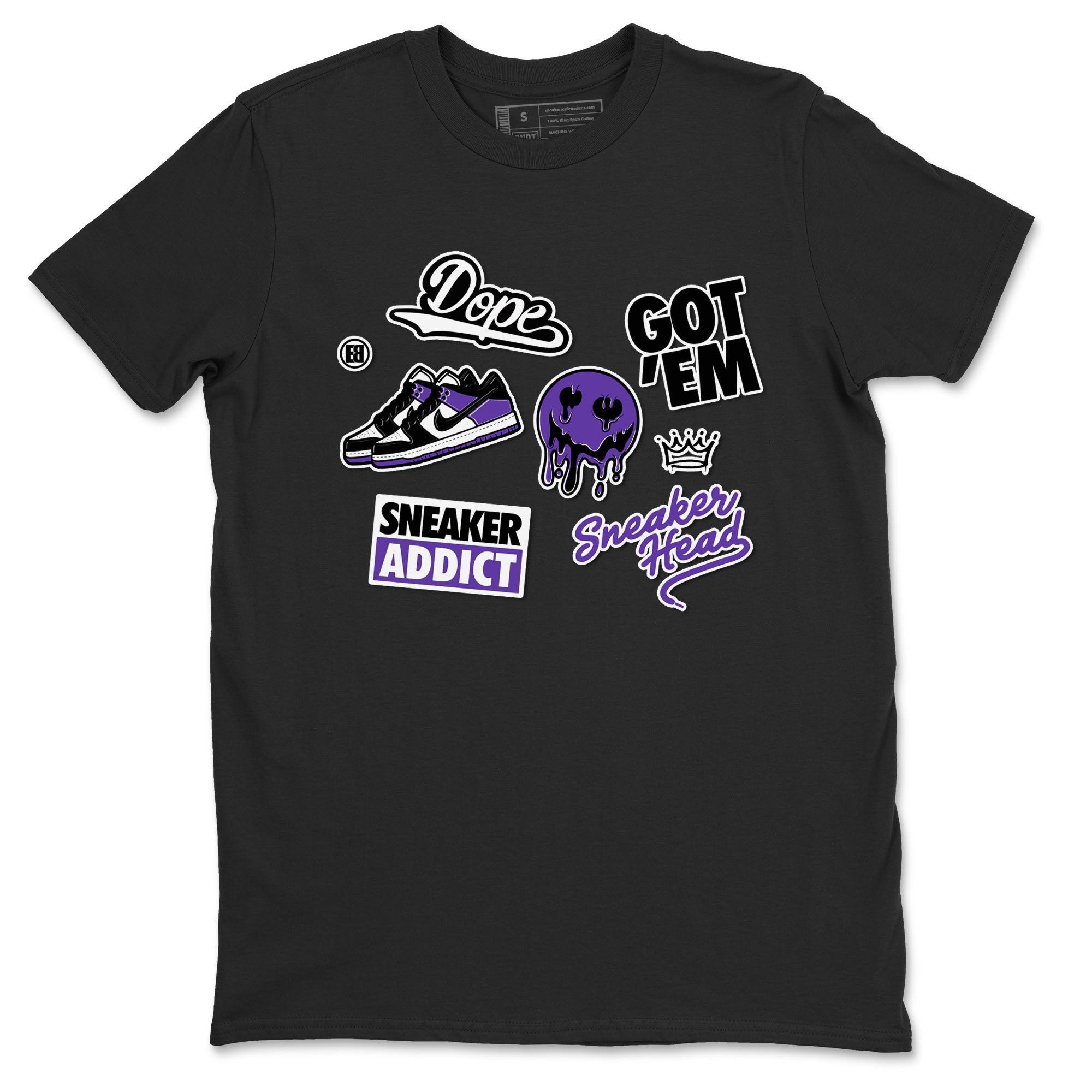 snkmatch Sticker snkmatch Tees - Dunk Low Court Purple