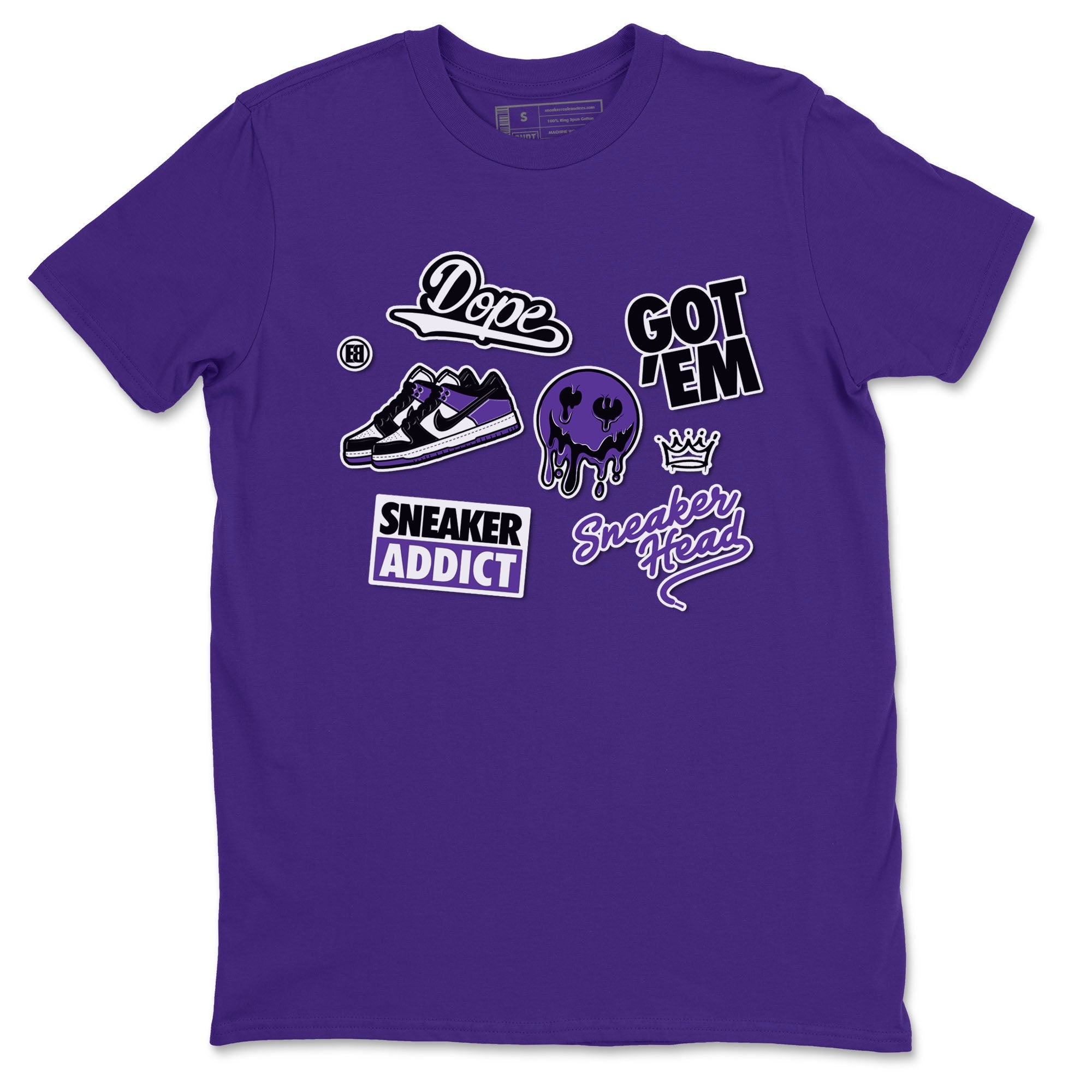 snkmatch Sticker snkmatch Tees - Dunk Low Court Purple