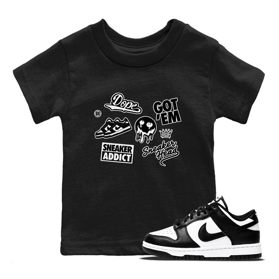 snkmatch Sticker snkmatch Tees Kids - Dunk Panda