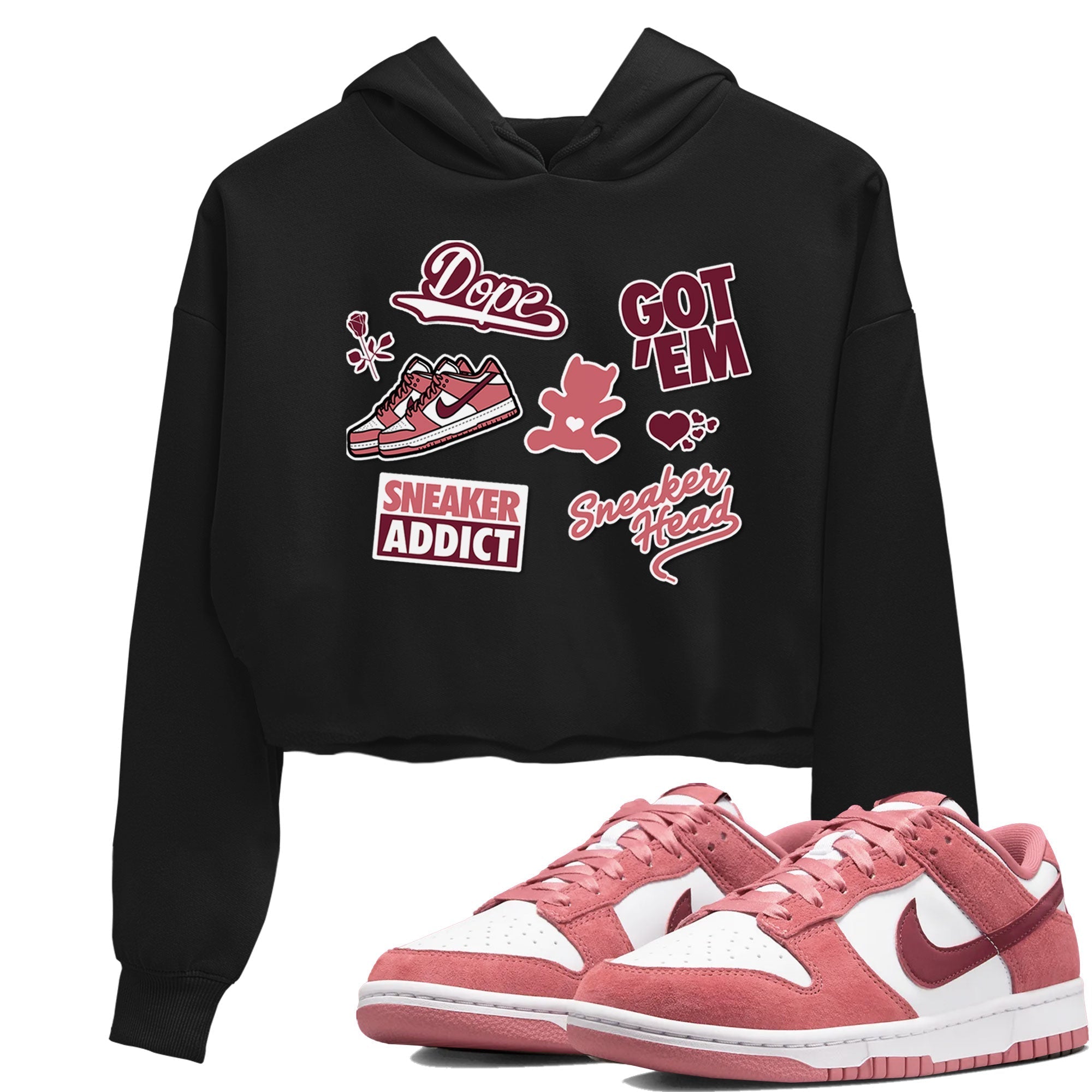 snkmatch Sticker snkmatch Women's Top - Dunk Valentines Day 2024