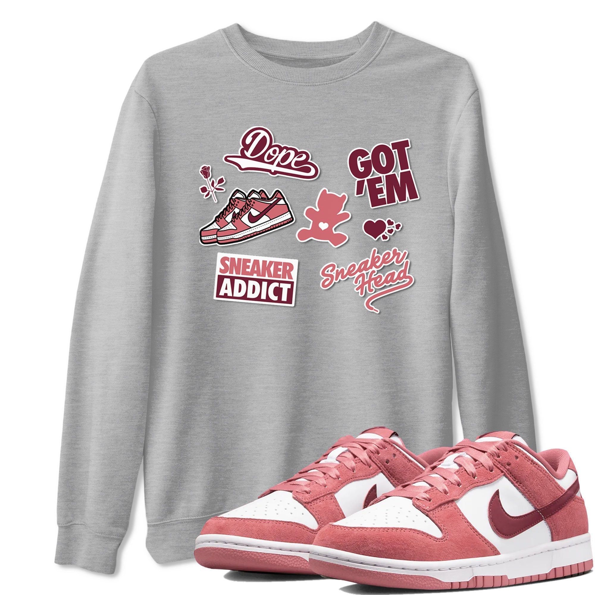 snkmatch Sticker snkmatch Tees - Dunk Valentines Day 2024