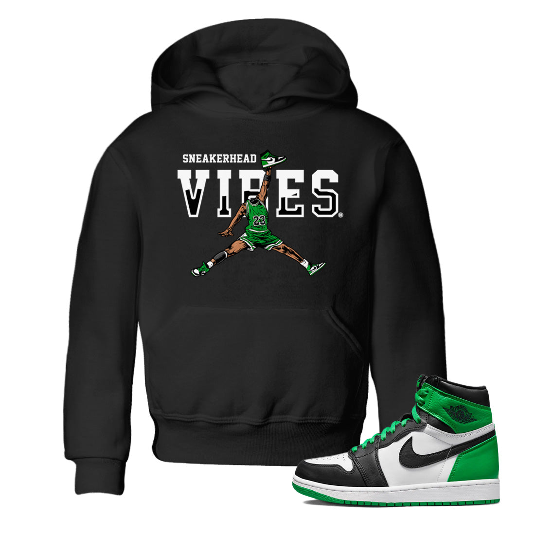 snkmatch Vibes Kids Tops - Air Jordan 1 Celtics