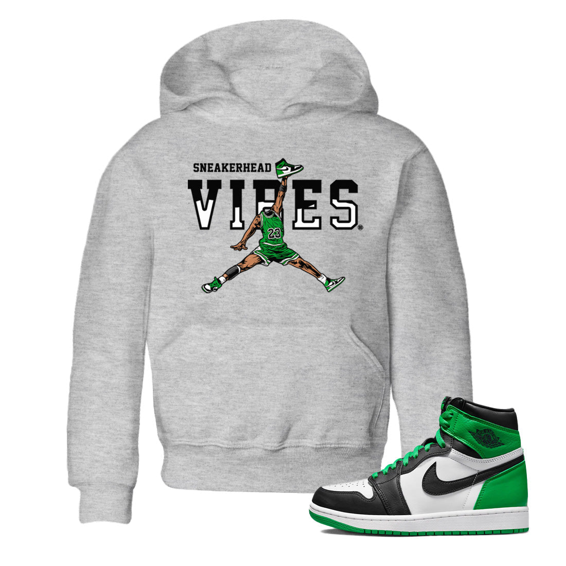 snkmatch Vibes Kids Tops - Air Jordan 1 Celtics