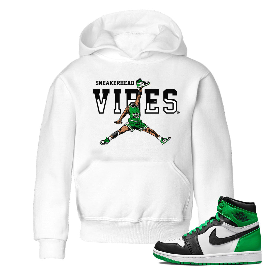 snkmatch Vibes Kids Tops - Air Jordan 1 Celtics