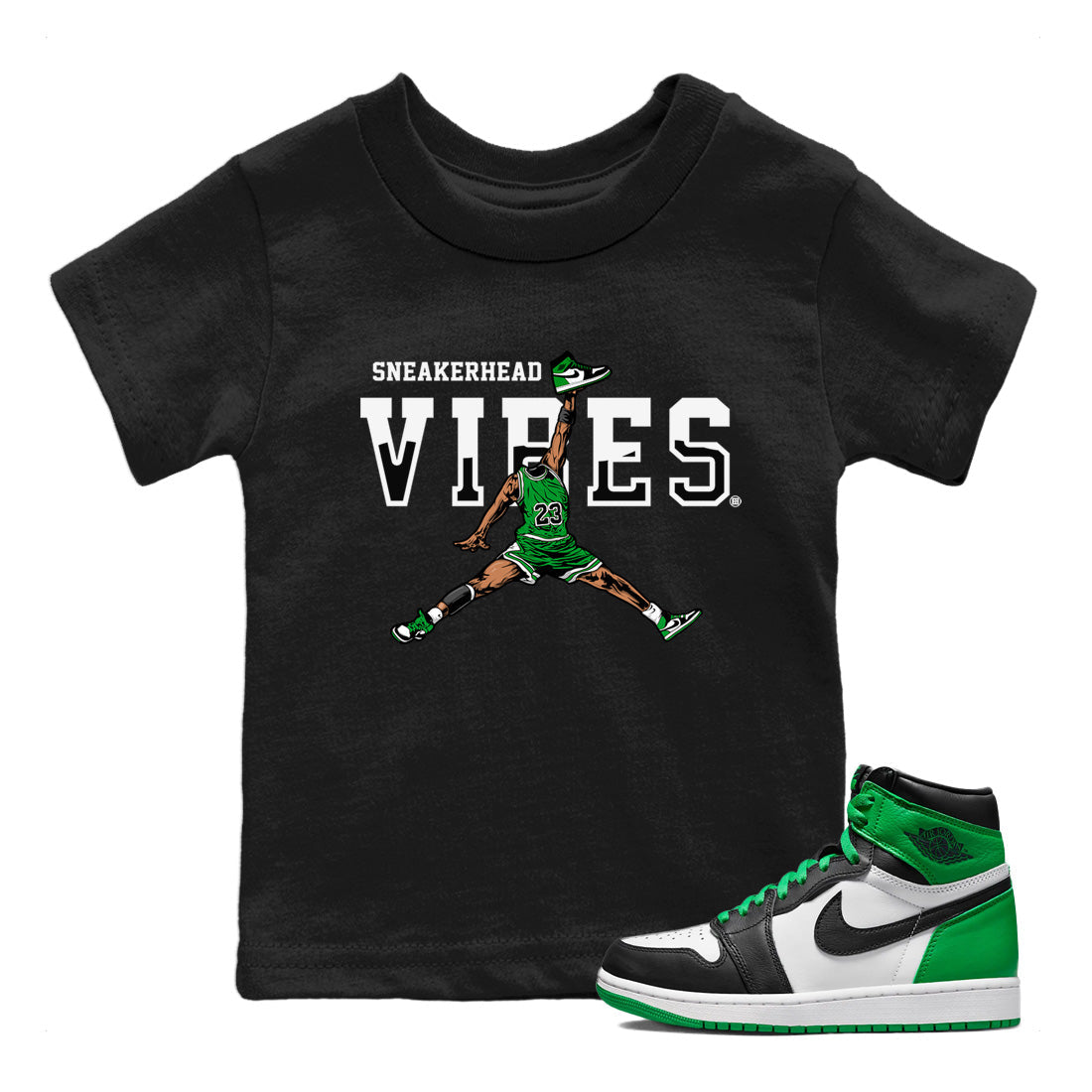 snkmatch Vibes Kids Tops - Air Jordan 1 Celtics