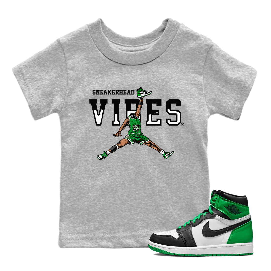 snkmatch Vibes Kids Tops - Air Jordan 1 Celtics