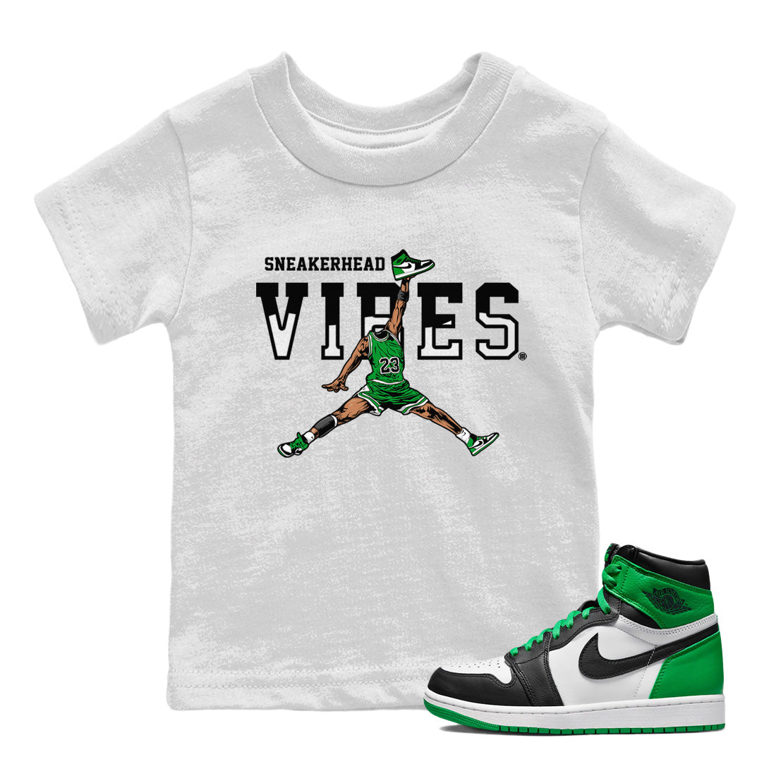 snkmatch Vibes Kids Tops - Air Jordan 1 Celtics