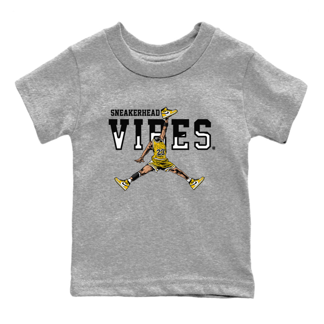 snkmatch Vibes snkmatch Tees Kids - Air Jordan 1 Yellow Ochre