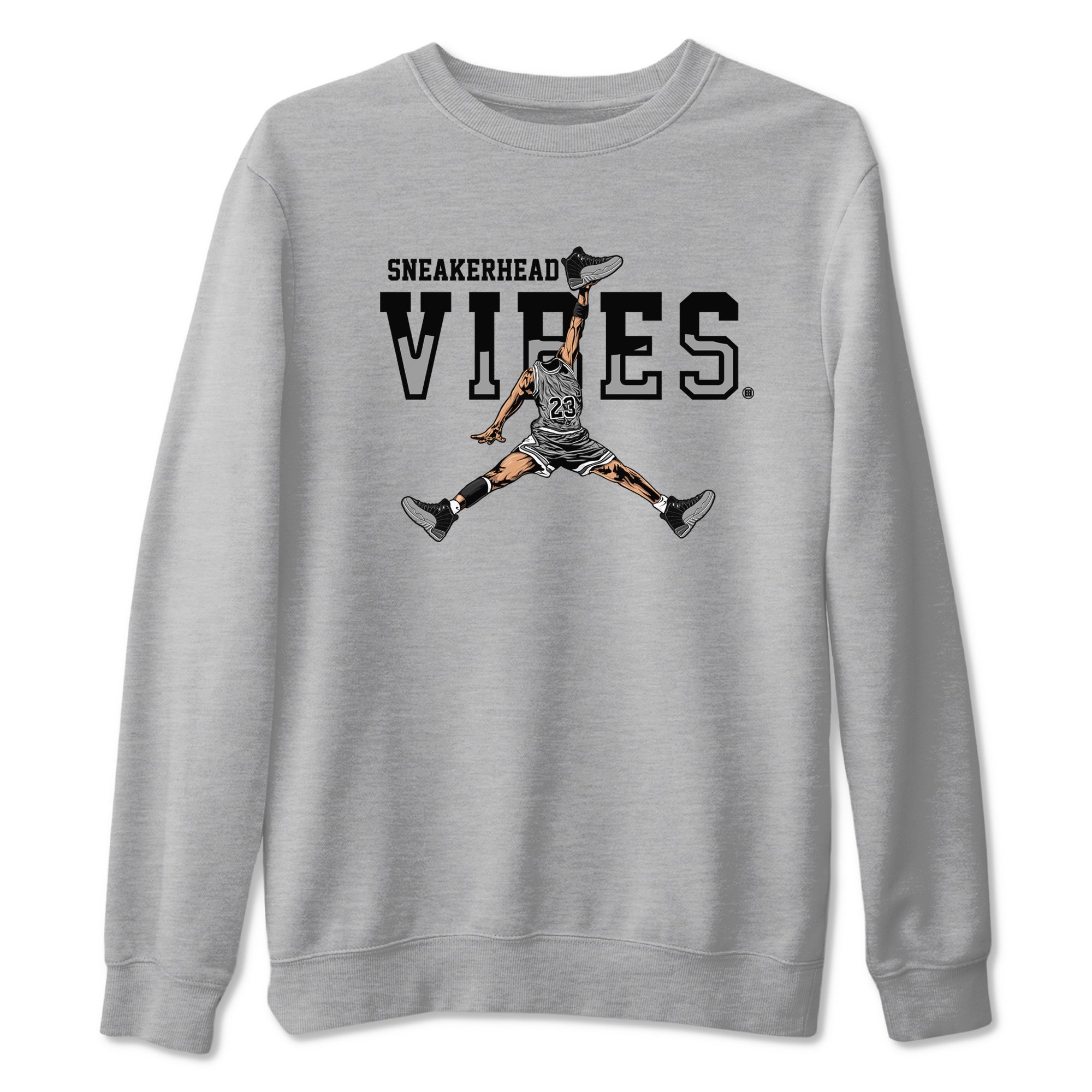 snkmatch Vibes snkmatch Tees - Air Jordan 12 Black Wolf Grey