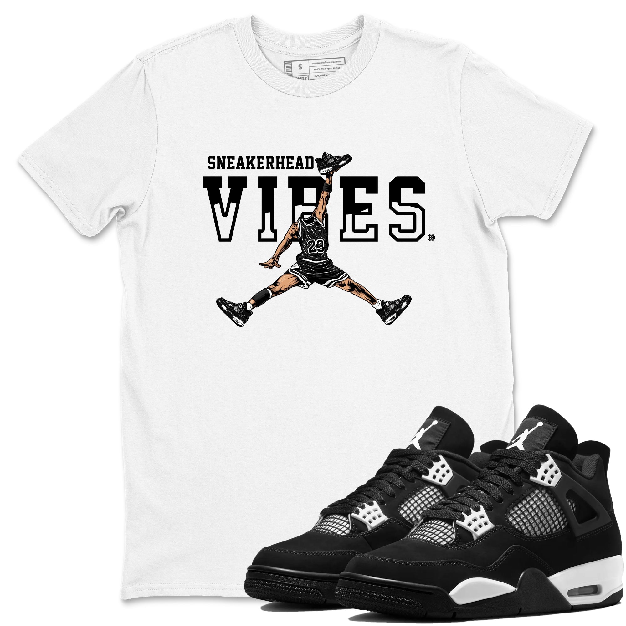 snkmatch Vibes snkmatch Tees - Air Jordan 4 White Thunder