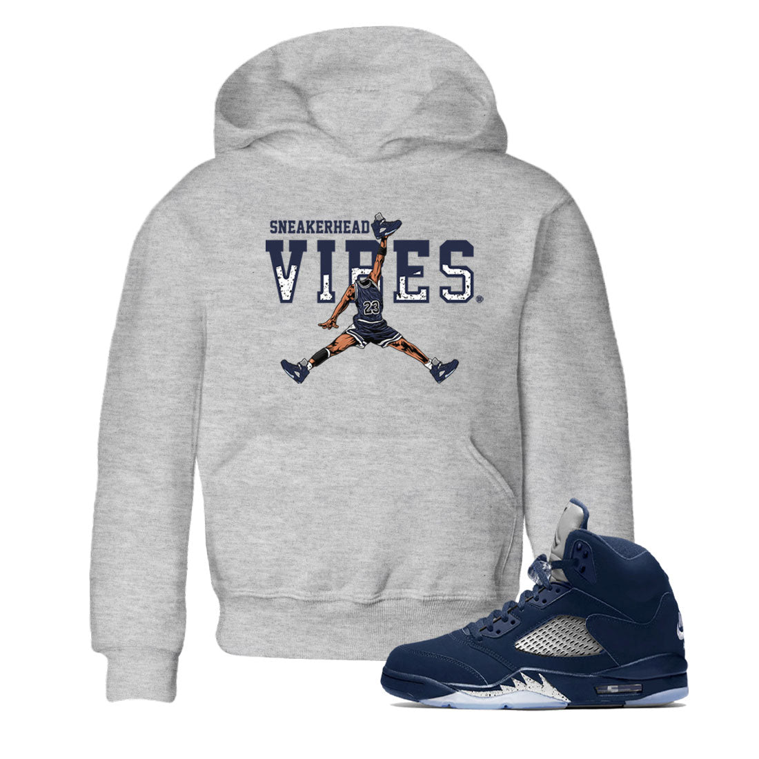 snkmatch Vibes snkmatch Tee Kids - Air Jordan 5 Georgetown