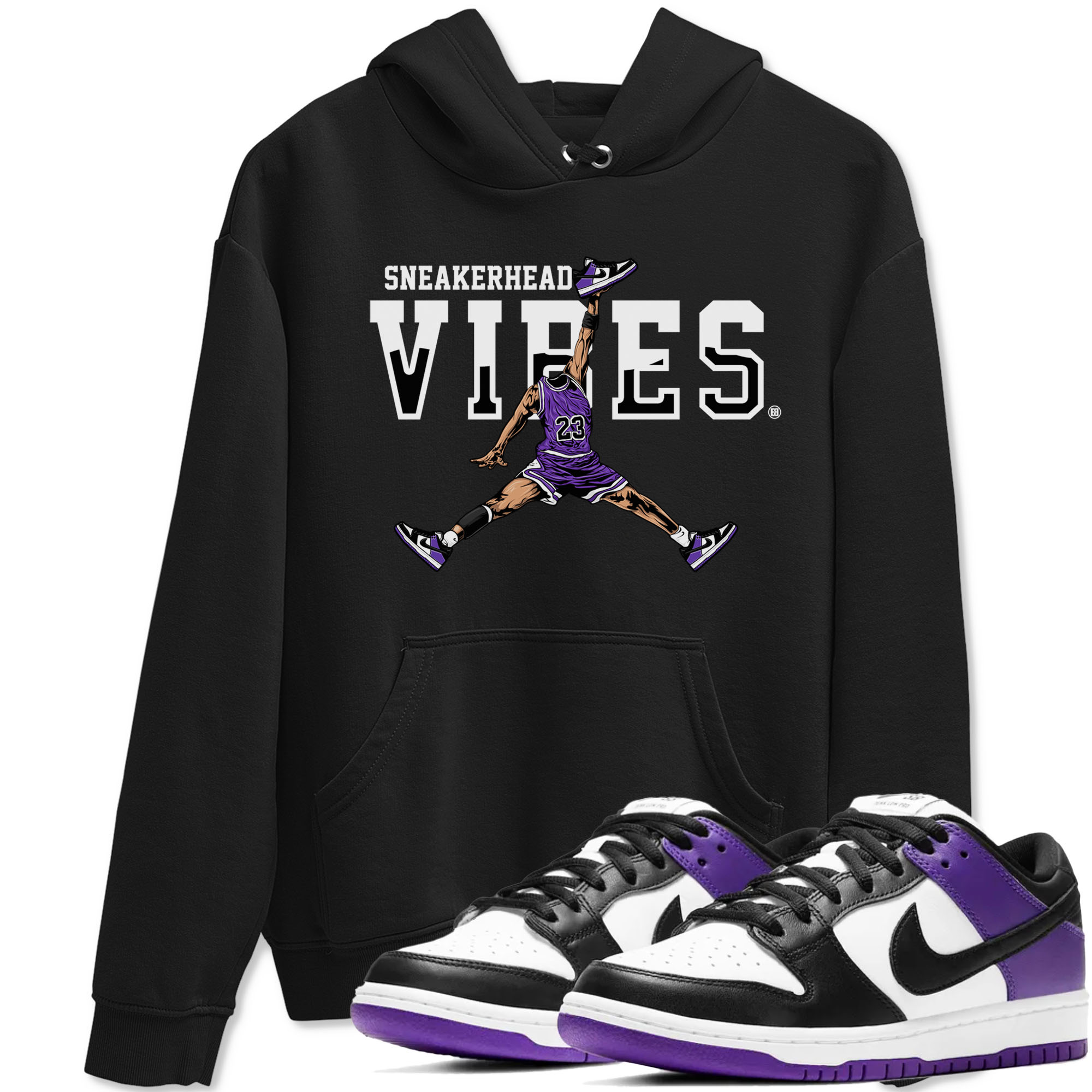 snkmatch Vibes snkmatch Tees - Dunk Low Court Purple
