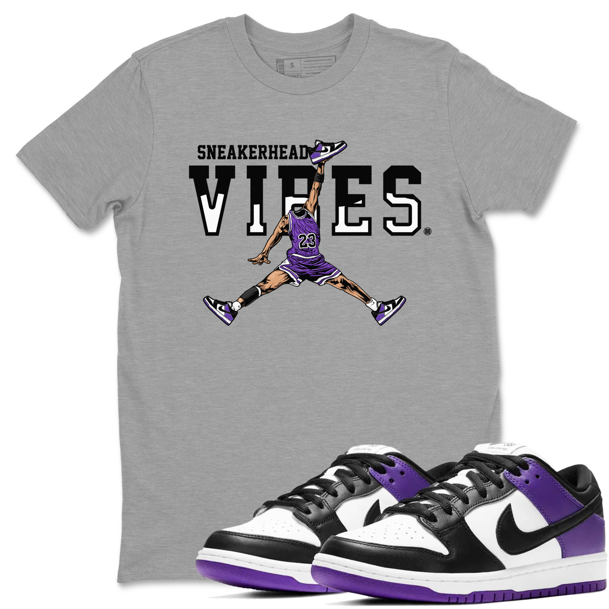 snkmatch Vibes snkmatch Tees - Dunk Low Court Purple