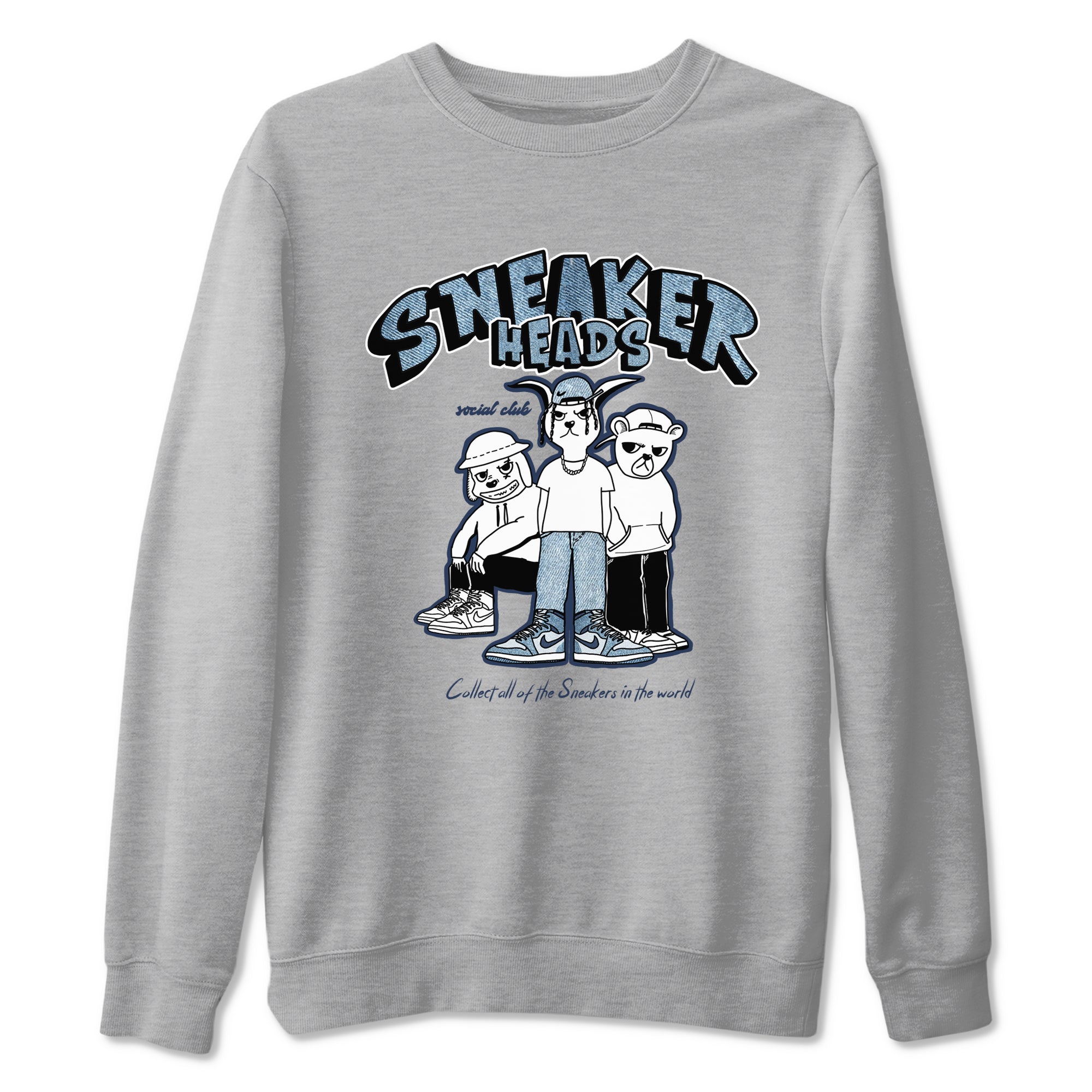 snkmatchs Social Club snkmatch Tees - Air Jordan 1 Denim 2024