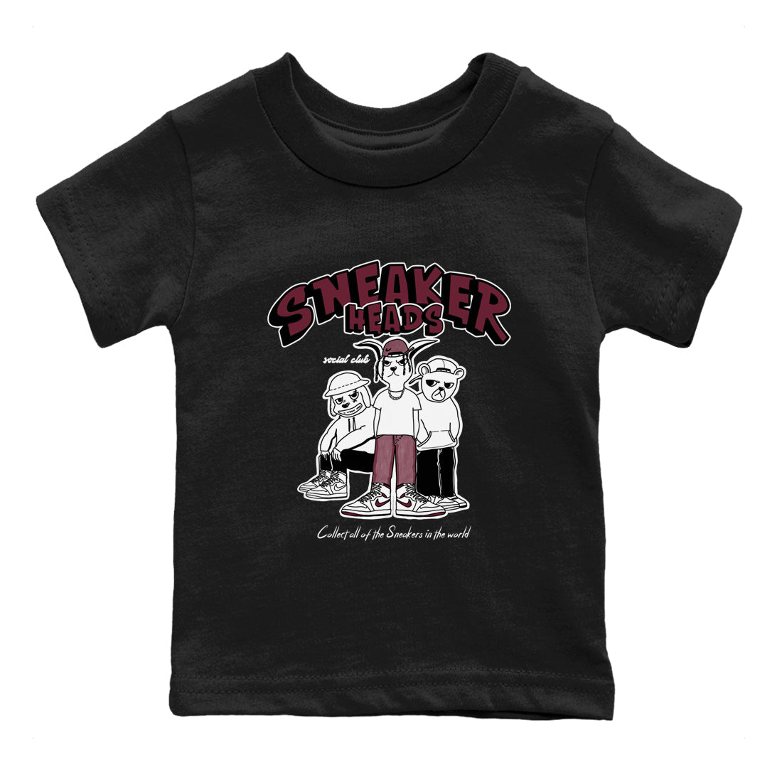 snkmatchs Social Club snkmatch Tees Kids - Air Jordan 1 Metallic Burgundy