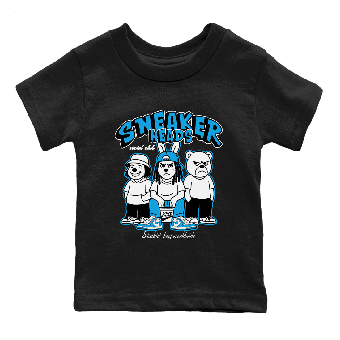 snkmatchs Social Club snkmatch Tees Kids - Air Jordan 1 UNC reimagined