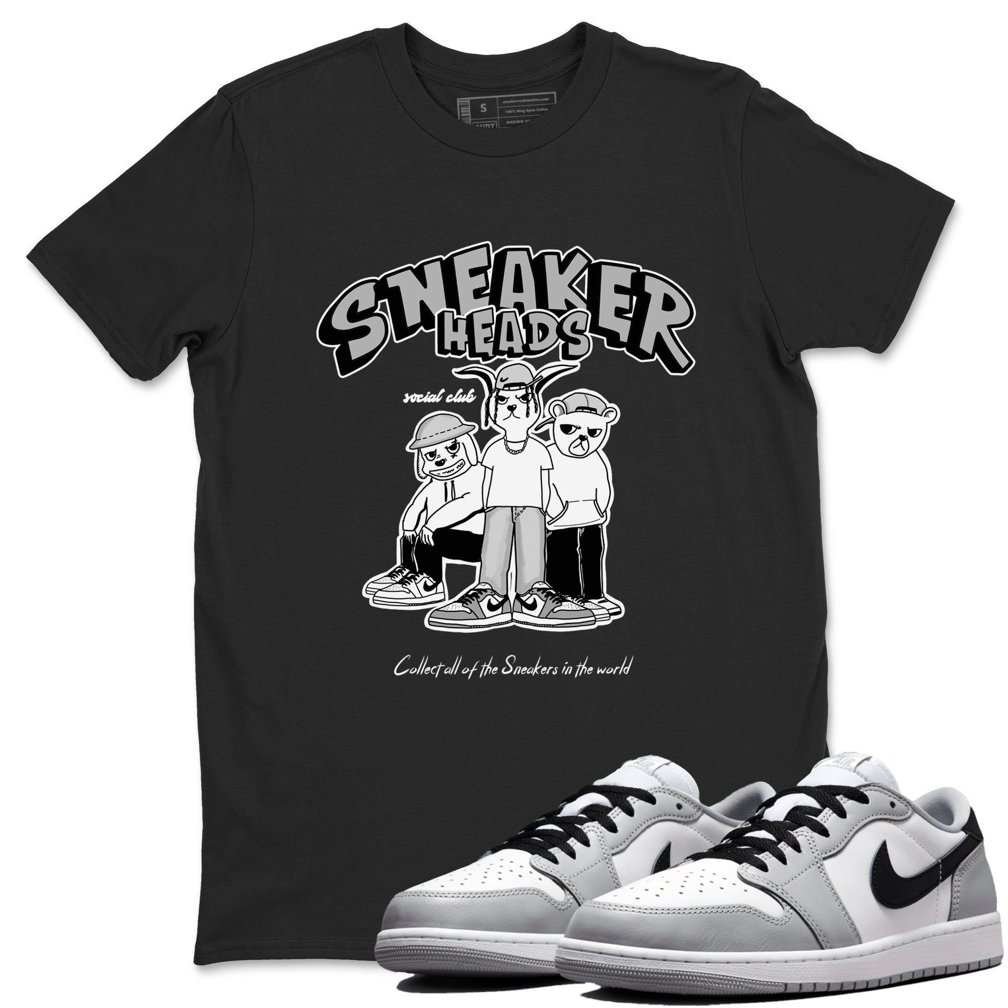 snkmatchs Social Club snkmatch Tees - Air Jordan 1 Wolf Grey