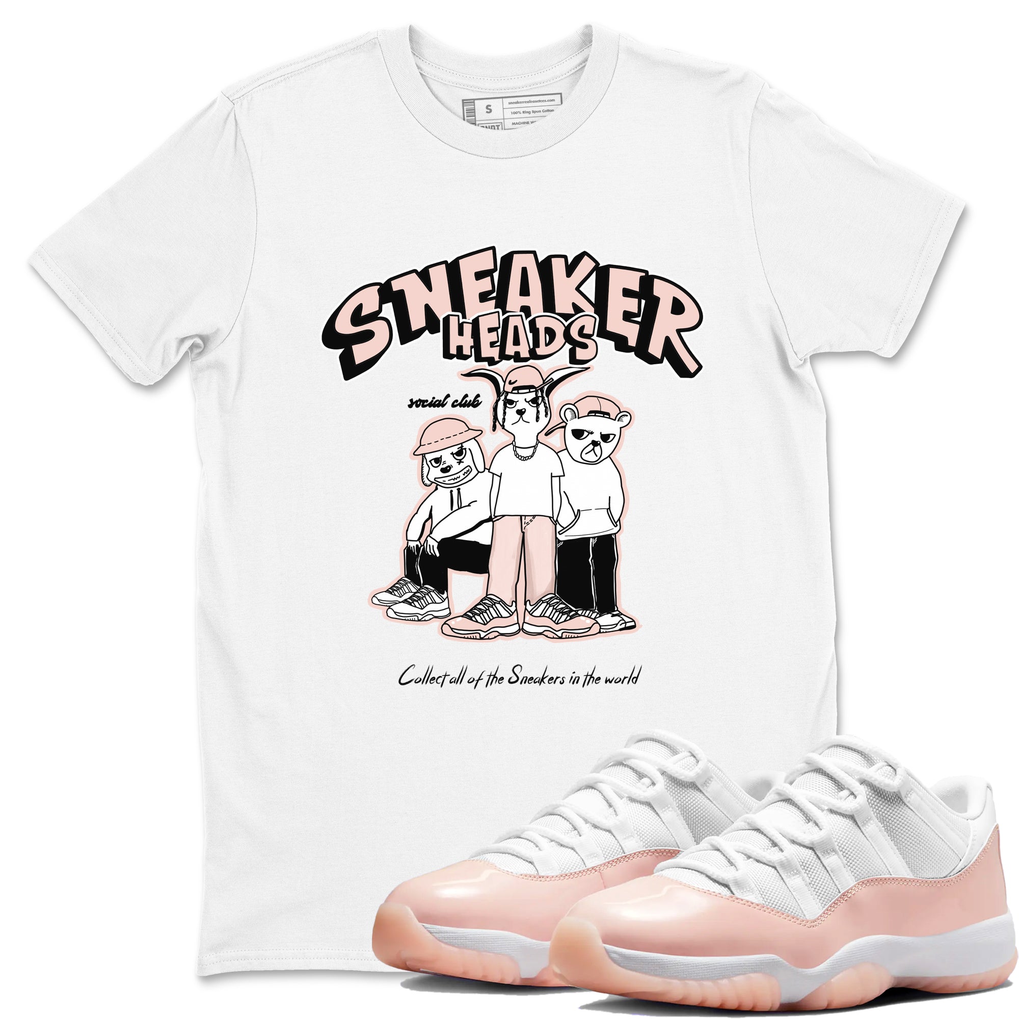 snkmatchs Social Club snkmatch Tees - Air Jordan 11 Legend Pink