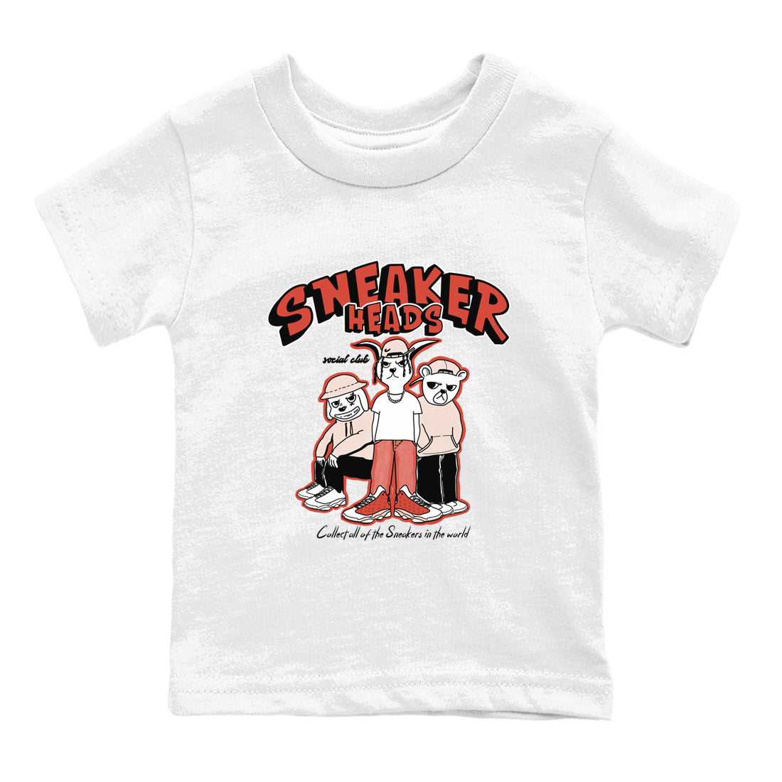 snkmatchs Social Club snkmatch Tees Kids - Air Jordan 13 Dune Red