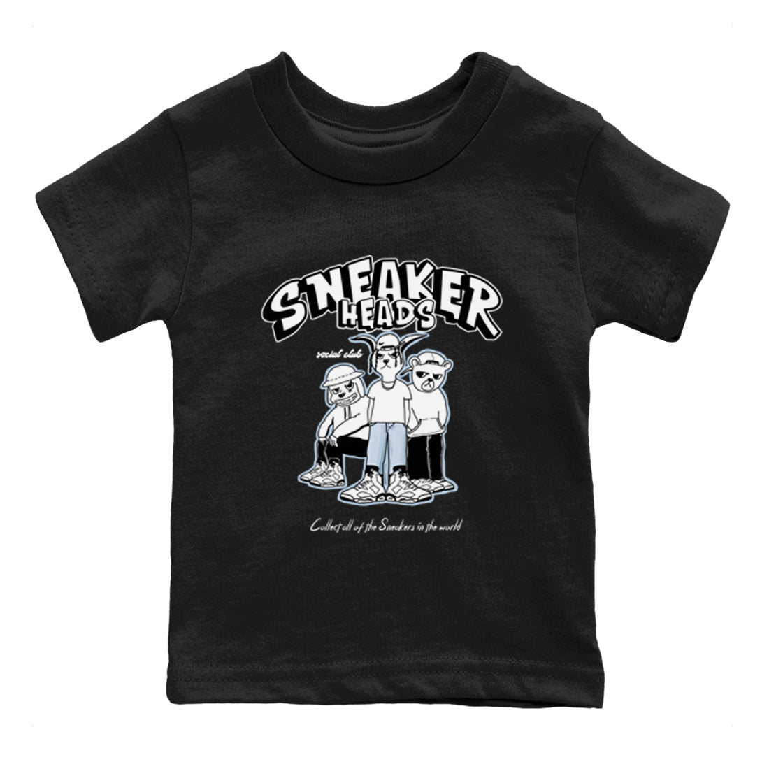 snkmatchs Social Club snkmatch Tees Kids - Air Jordan 6 White Black