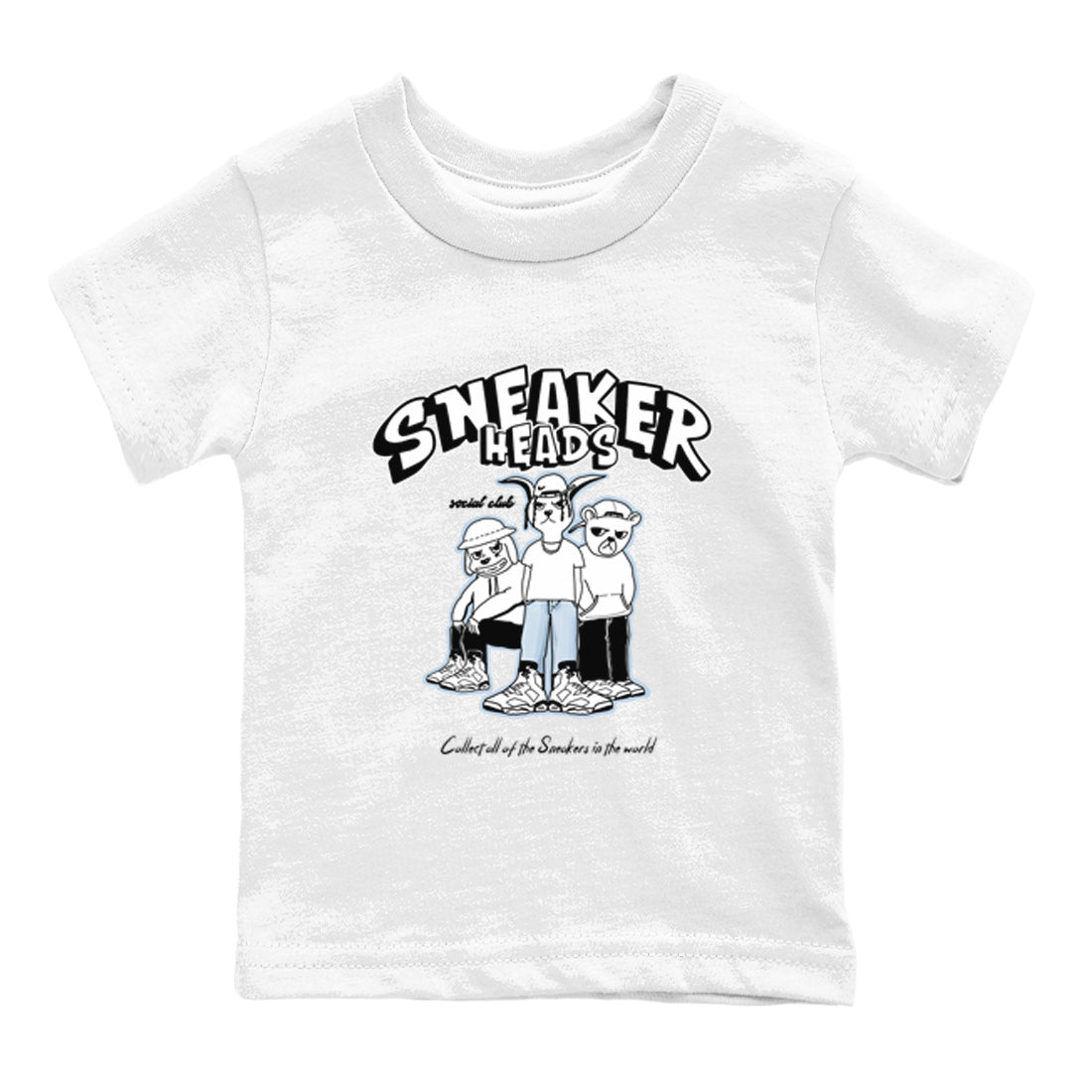 snkmatchs Social Club snkmatch Tees Kids - Air Jordan 6 White Black