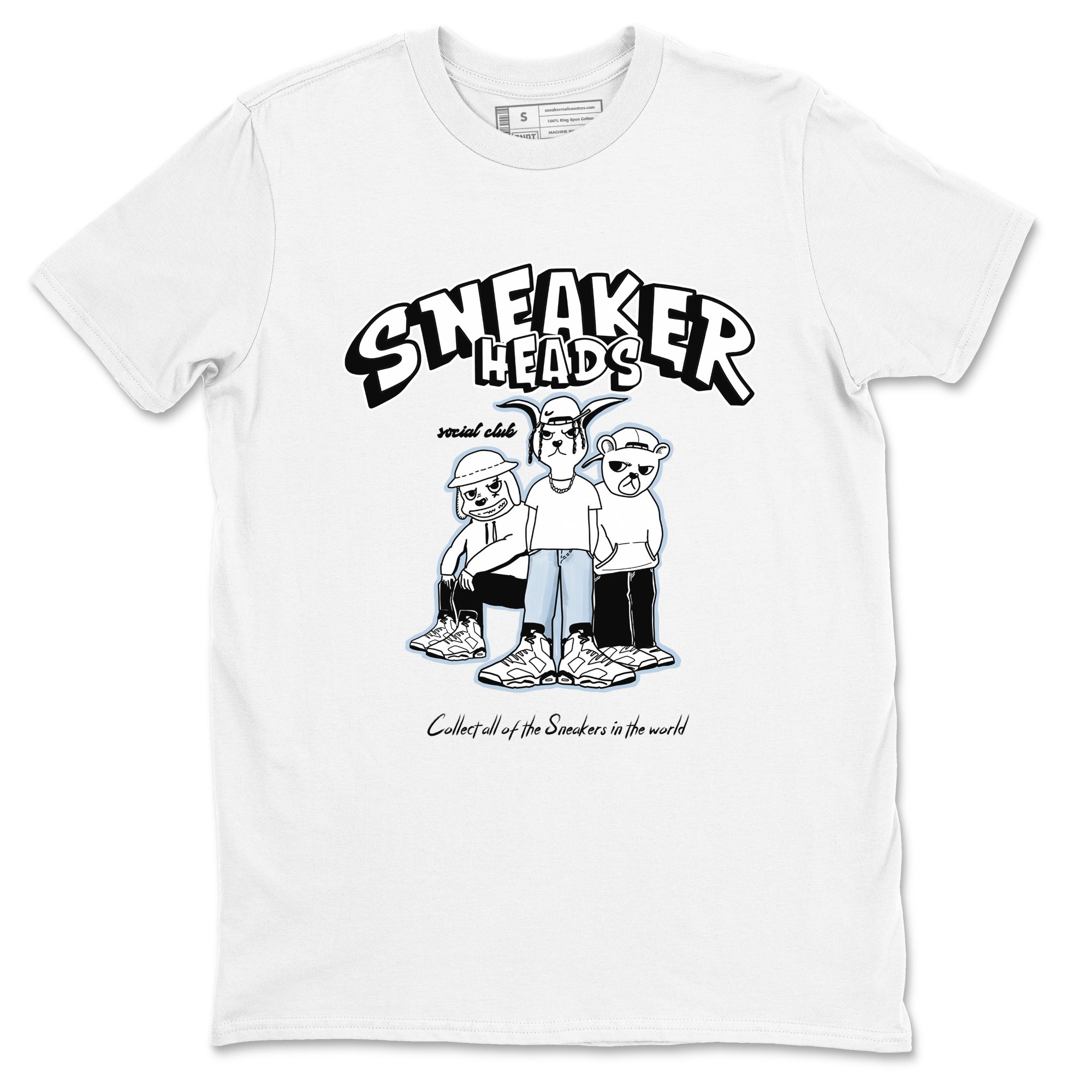 snkmatchs Social Club snkmatch Tees - Air Jordan 6 White Black