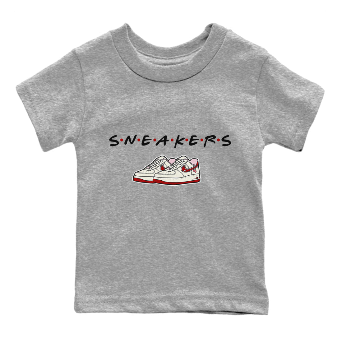 snkmatchs Kids Tops - Air Force 1 Valentines Day