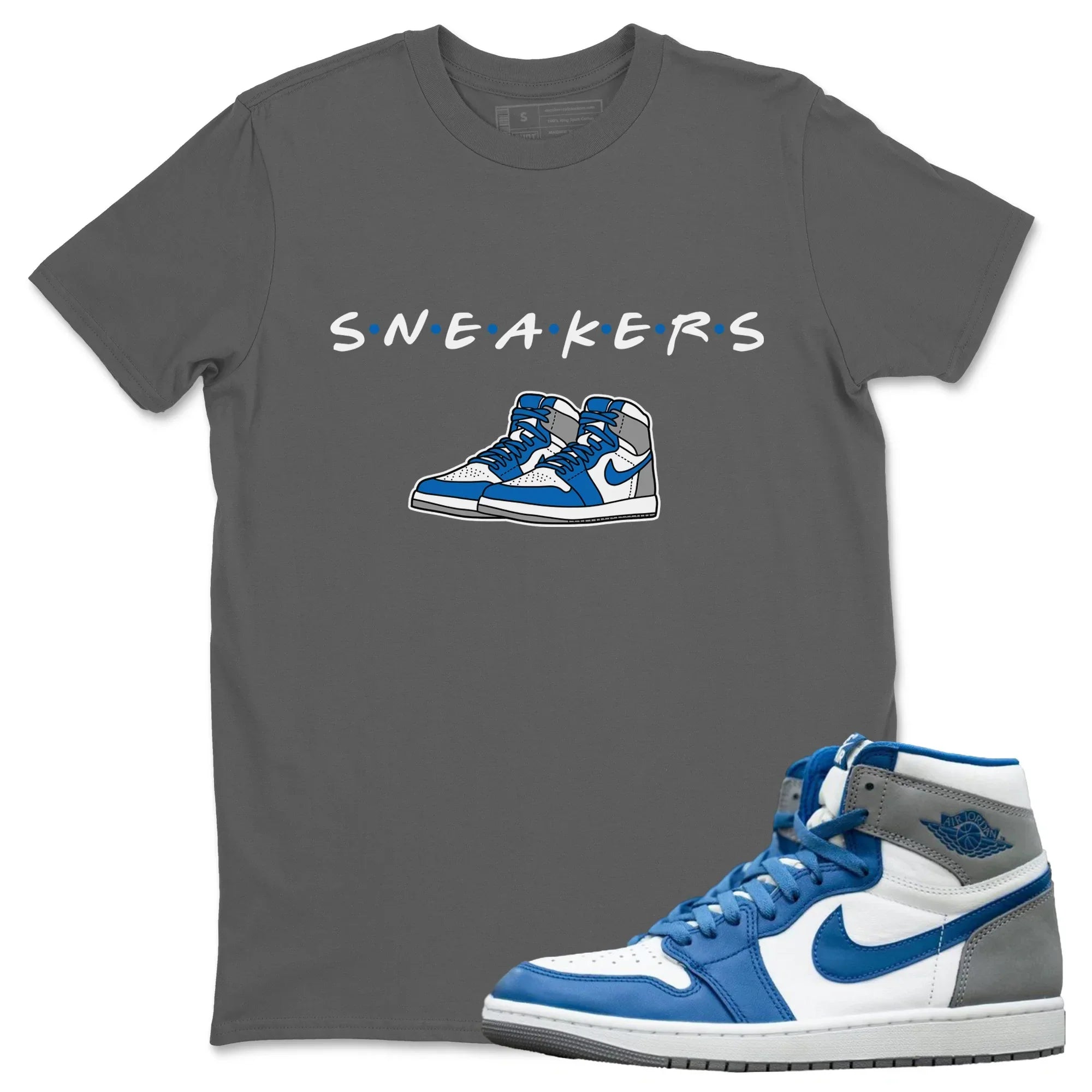snkmatchs Unisex Tops - Air Jordan 1 True Blue