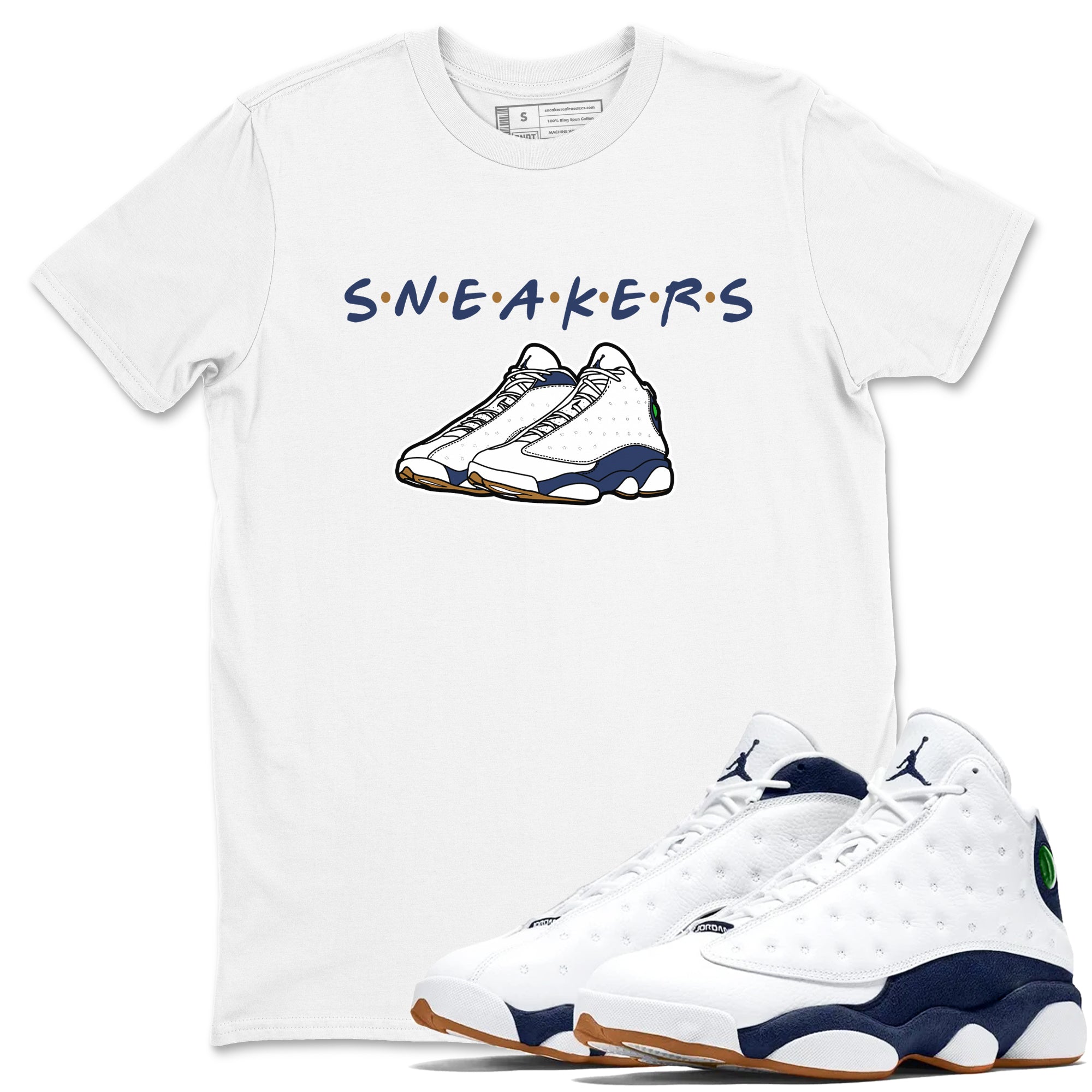 snkmatchs snkmatch Tees - Air Jordan 13 Midnight Navy
