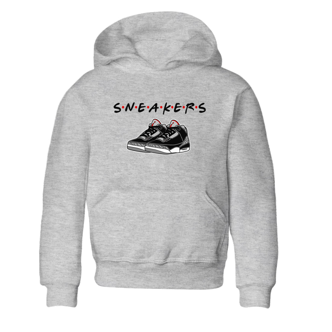 snkmatchs snkmatch Tees Kids - Air Jordan 3 Black Cement