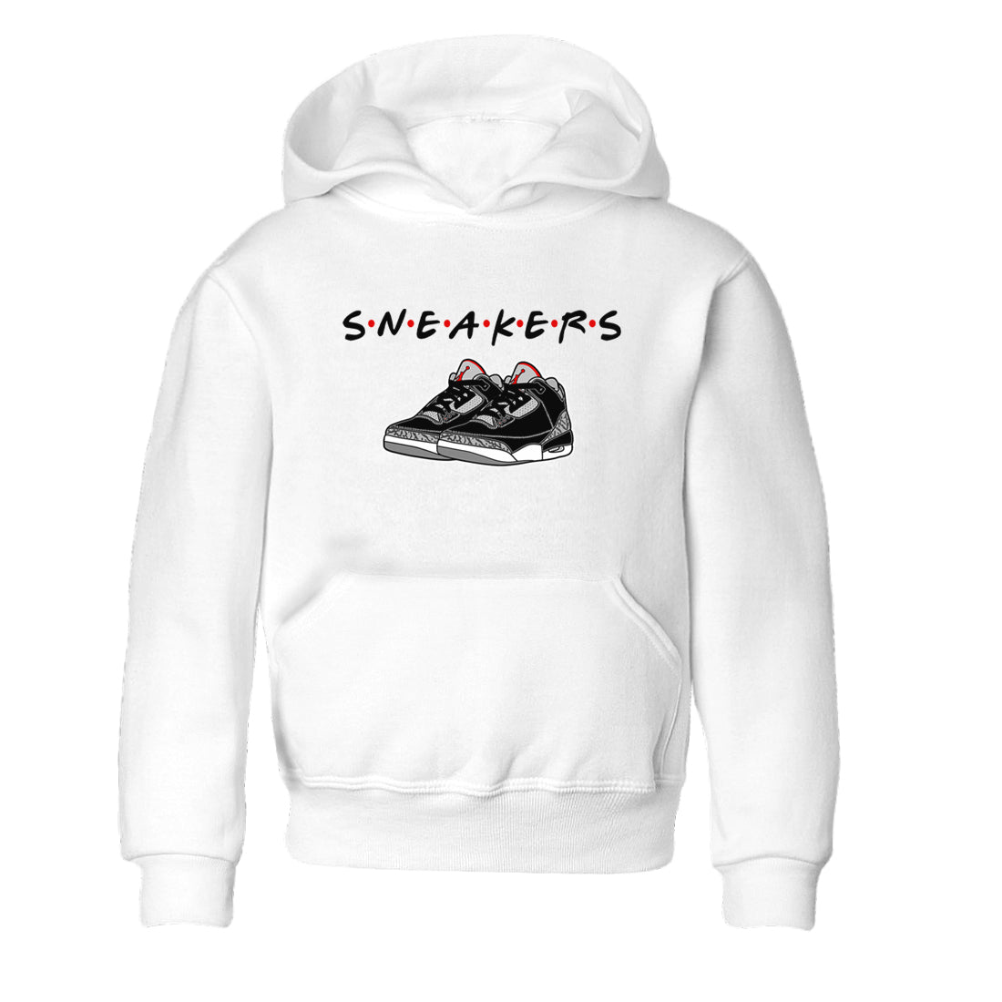 snkmatchs snkmatch Tees Kids - Air Jordan 3 Black Cement