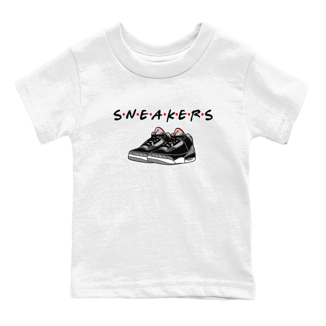 snkmatchs snkmatch Tees Kids - Air Jordan 3 Black Cement